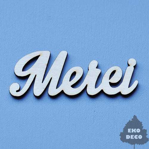 ND042-M MERCI - napis francuski