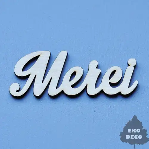 ND042-M MERCI - napis francuski
