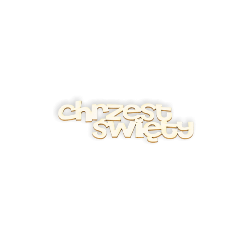 SK1598 Napis "Chrzest Święty"