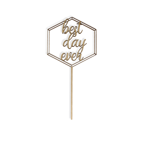 OP248 Topper ślub - Best day ever