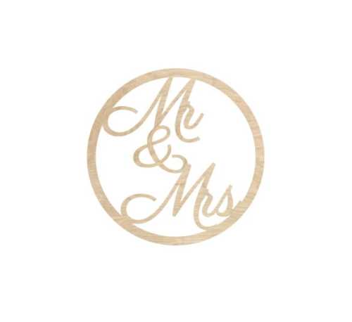 AD1223 Koło duże Mr&Mrs ROZMIARY
