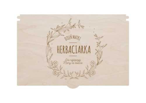 PS17 Zamykane pudełko - grawer - Herbaciarka
