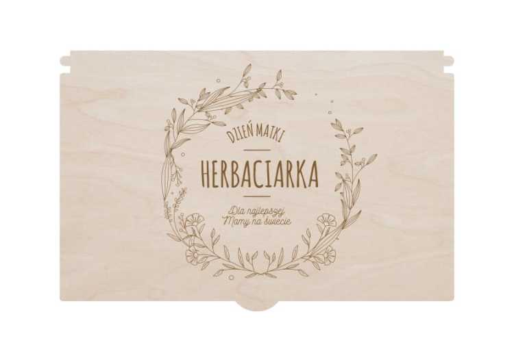 PS17 Zamykane pudełko - grawer - Herbaciarka