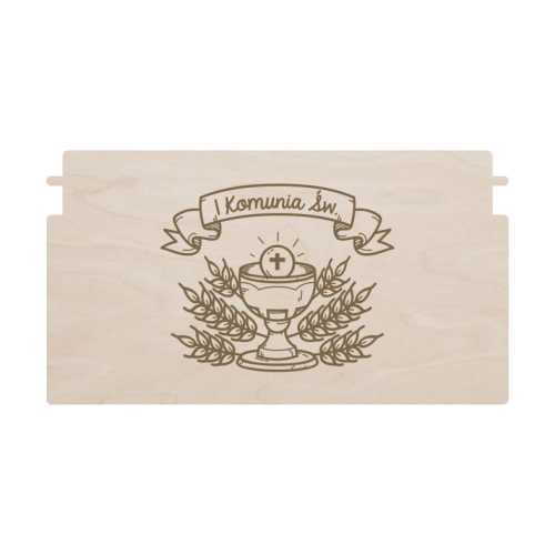 PS19 Pudełko na banknoty - I Komunia Św. - kielich