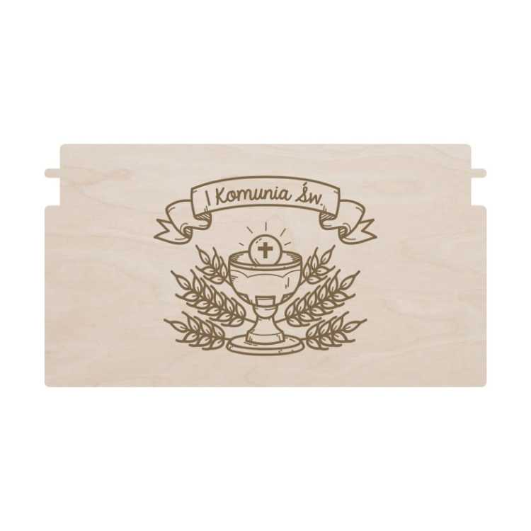 PS19 Pudełko na banknoty - I Komunia Św. - kielich