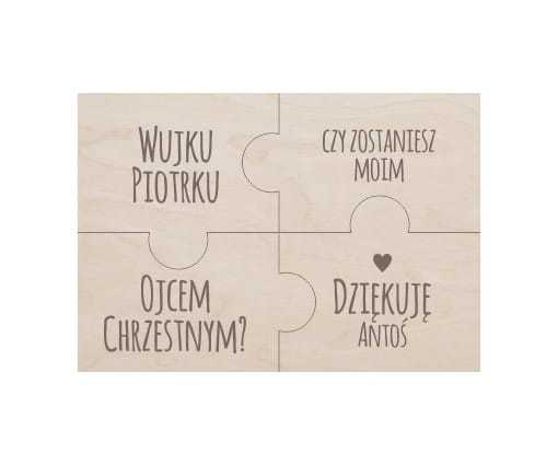 PUZ02-GR Puzzle dla Chrzestnego - zapytanie