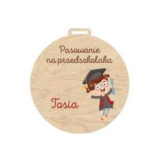 MED01-UV Medal - pasowanie na przedszkolaka - różne wzory PERSONALIZACJA