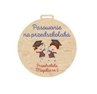 MED01-UV Medal - pasowanie na przedszkolaka - różne wzory PERSONALIZACJA