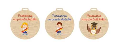 MED02-UV Medal - pasowanie na przedszkolaka - różne wzory