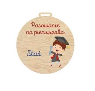 MED07-UV Medal - pasowanie na pierwszaka - różne wzory PERSONALIZACJA