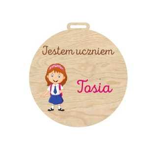 MED09-UV Medal - Jestem uczniem - różne wzory PERSONALIZACJA