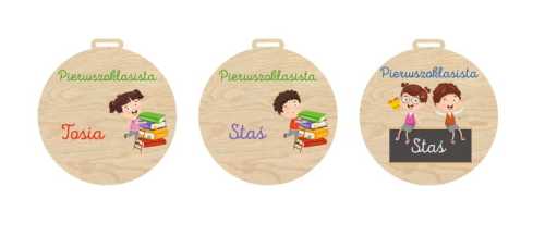 MED11-UV Medal - Pierwszoklasista - różne wzory PERSONALIZACJA