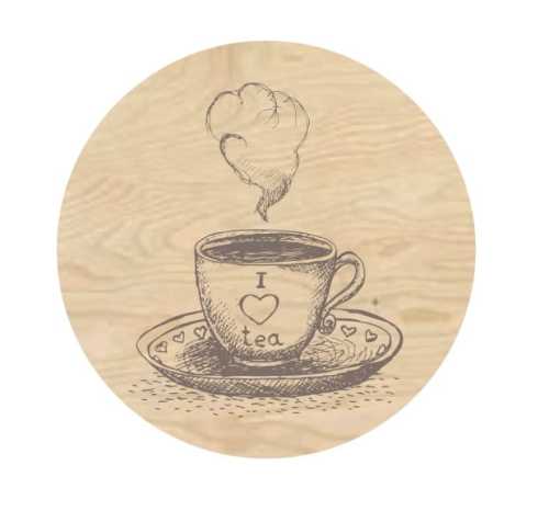 POG48 Podkładka pod kubek I love tea