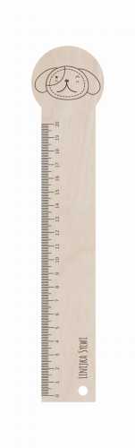 ASZ011 Linijka 20 cm - grawer - Pies