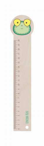ASZ015 Linijka 20 cm - druk UV - Żaba