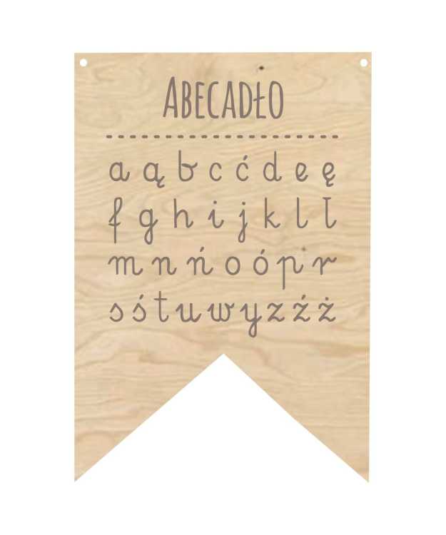 PRO48-GR Proporczyk -  Abecadło