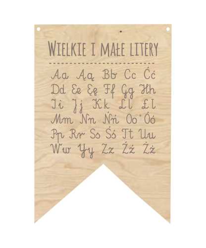 PRO49-GR Proporczyk - Wielkie i małe litery