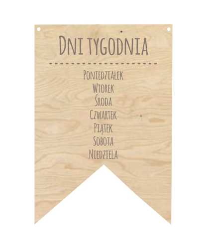 PRO52-GR Proporczyk - Dni tygodnia
