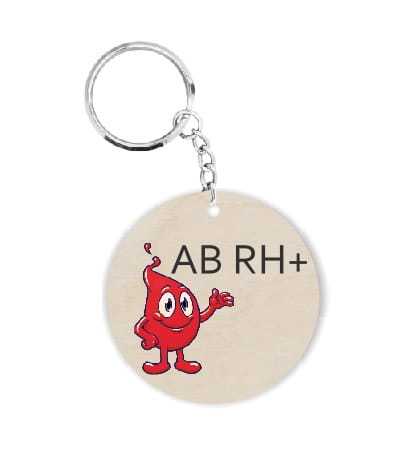 BD232 Brelok z grupą krwi ABRH+