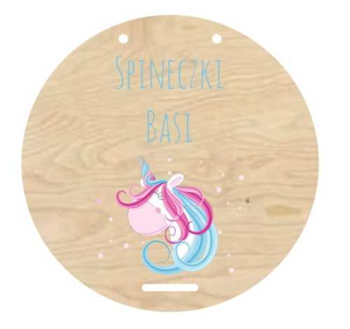 OS03-UV Organizer na spinki z imieniem Głowa jednorożca