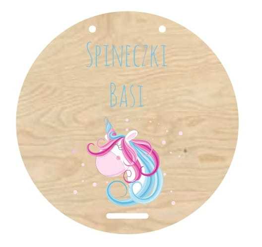 OS03-UV Organizer na spinki z imieniem Głowa jednorożca