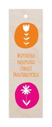 ZD37N Zakładka z nadrukiem UV - Dzień nauczyciela v1