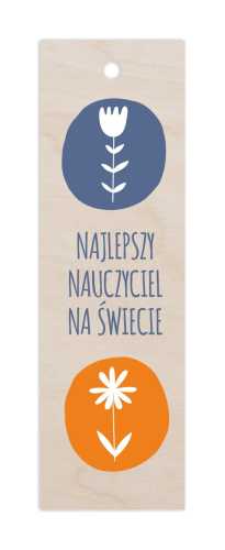 ZD39N Zakładka z nadrukiem UV - Najlepszy nauczyciel