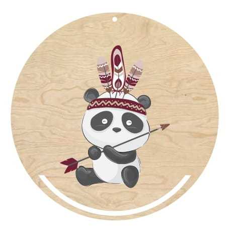 DC22-UV Baza łapacza snów - panda Indianin