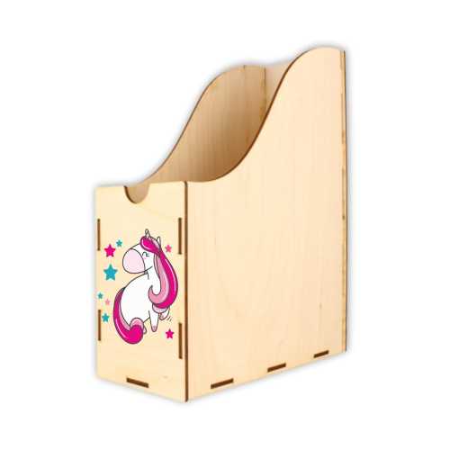 ASZ026 UV Organizer/pojemnik na kartki A4 - Jednorożec