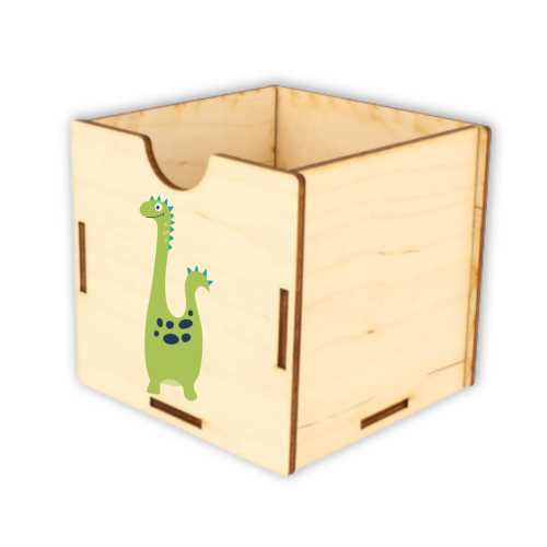 ASZ035 UV Organizer/pojemnik na biurko mały - Dinozaur z kropki