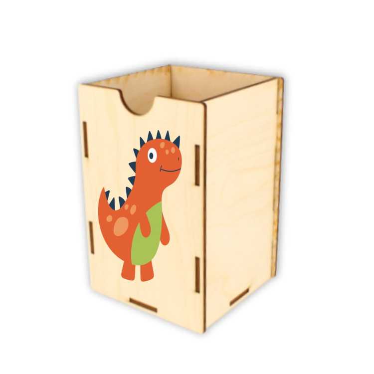 ASZ041 UV Organizer/pojemniki na biurko zestaw - Wesołe dinozaury