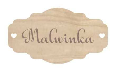 TDM020E Tabliczka z imieniem elegancka