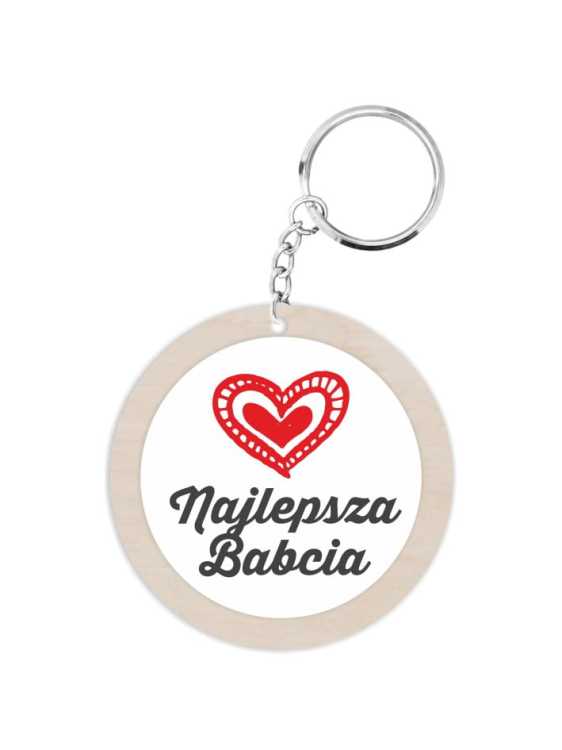 BD253 HDF-UV Brelok Najlepsza Babcia