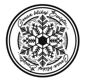 STE262 Stempel - Coraz bliżej Święta ze śnieżynką