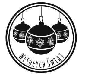 STE263 Stempel - Wesołych Świąt z bombkami