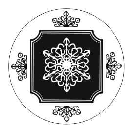 STE272 Stempel z ornamentem śnieżynka