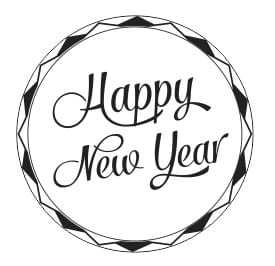 STE273 Stempel Happy New Year
