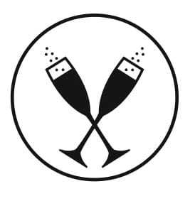 STE274 Stempel - kieliszki szampana