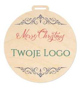 D736-UV Bombka COMPANY z logo Twojej firmy Ornament
