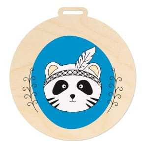 D782-UV Bombka średnia COLOURS Panda