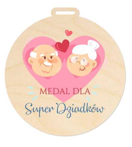 MED014-UV Medal dla Babci i Dziadka
