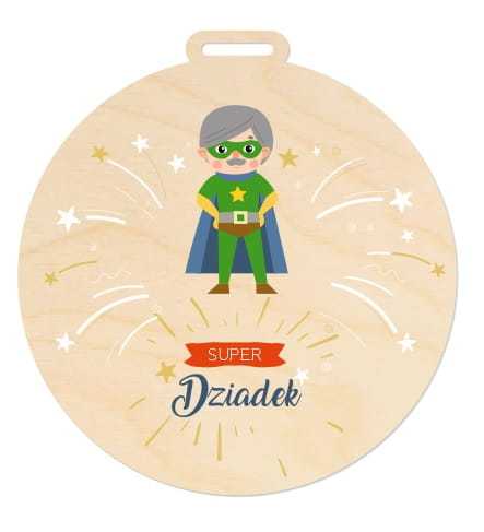 MED016-UV Medal dla Super Dziadka
