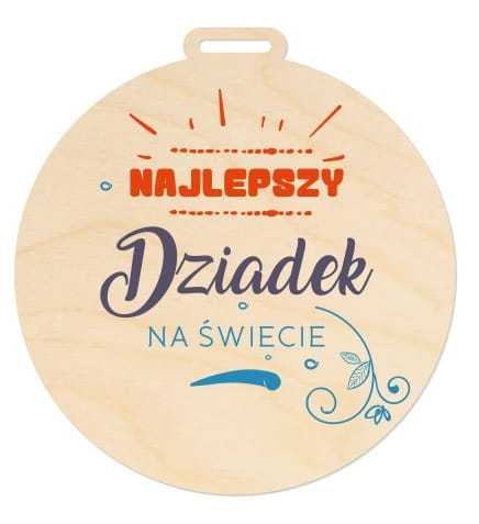 MED018-UV Medal dla Najlepszego Dziadka