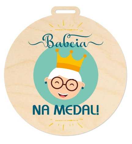 MED019-UV Medal BABCIA NA MEDAL