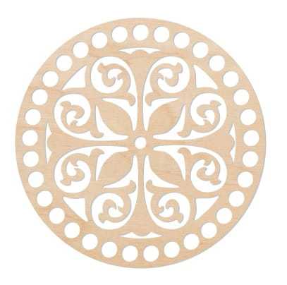 BSZ176 Baza koszyka - koło 15cm rozeta, mandala