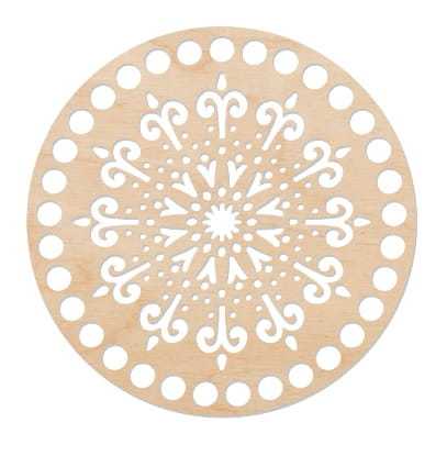 BSZ206 Baza koszyka - koło 15cm wycinanki mandala