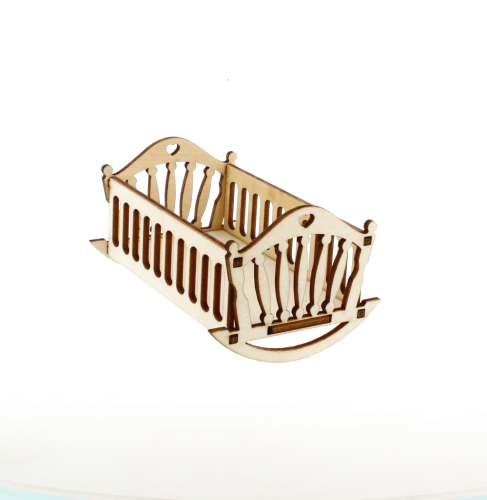 AD1252 Składana kołyska 3D