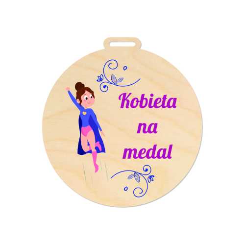 MED023-UV Medal Kobieta na medal DZIEŃ KOBIET