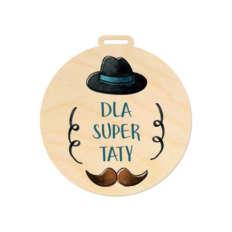 MED028-UV Medal super Taty DZIEŃ OJCA