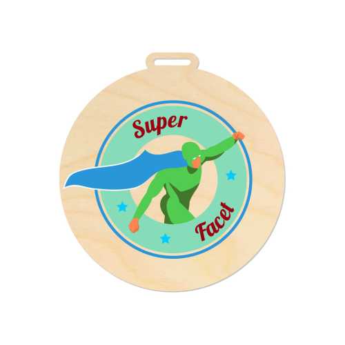 MED030-UV Medal Super Facet DZIEŃ MĘŻCZYZNY CHŁOPAKA